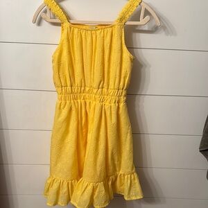 Habitual Yellow Sleeveless Halter Sundress